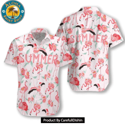 flamingo v hawaiian shirt