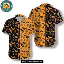 halloween party hawaiian shirt