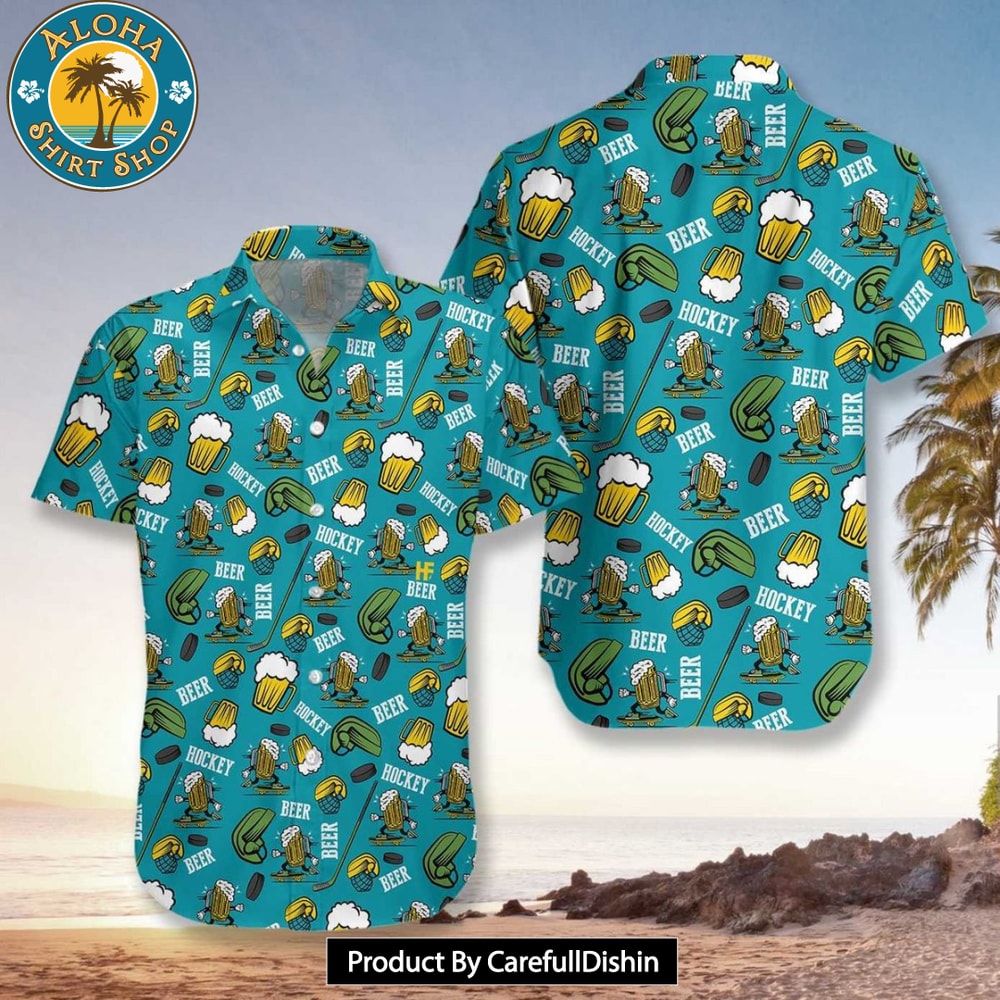 Hockey And Beer Hawaiian Shirt.jpg