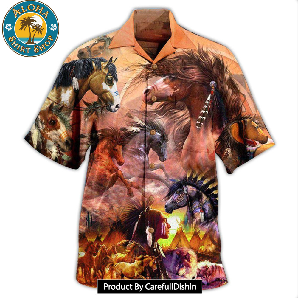Horses Spirit Native American Edition Hawaiian Shirt 3D.jpg