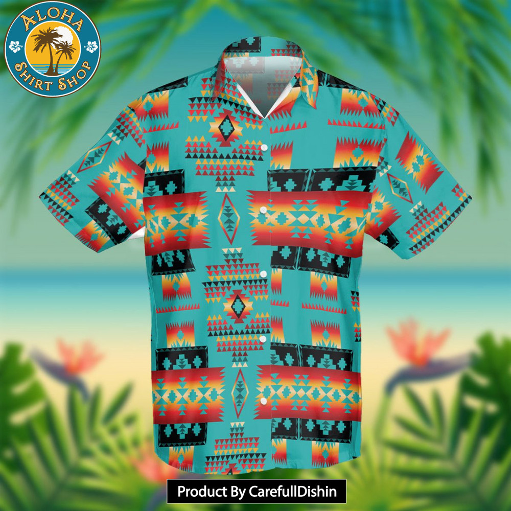 HOT Blue Native Tribes Pattern Native American Hawaiian Shirt 3D.jpg