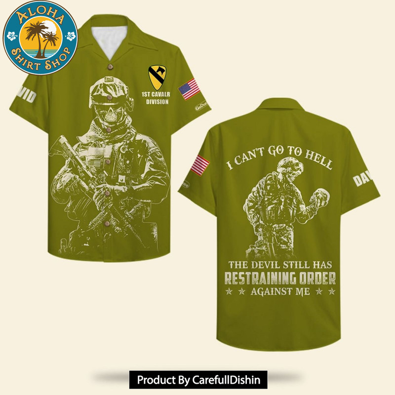 I Can't Go To Hell Personalized Veteran Hawaiian Shirt.jpg