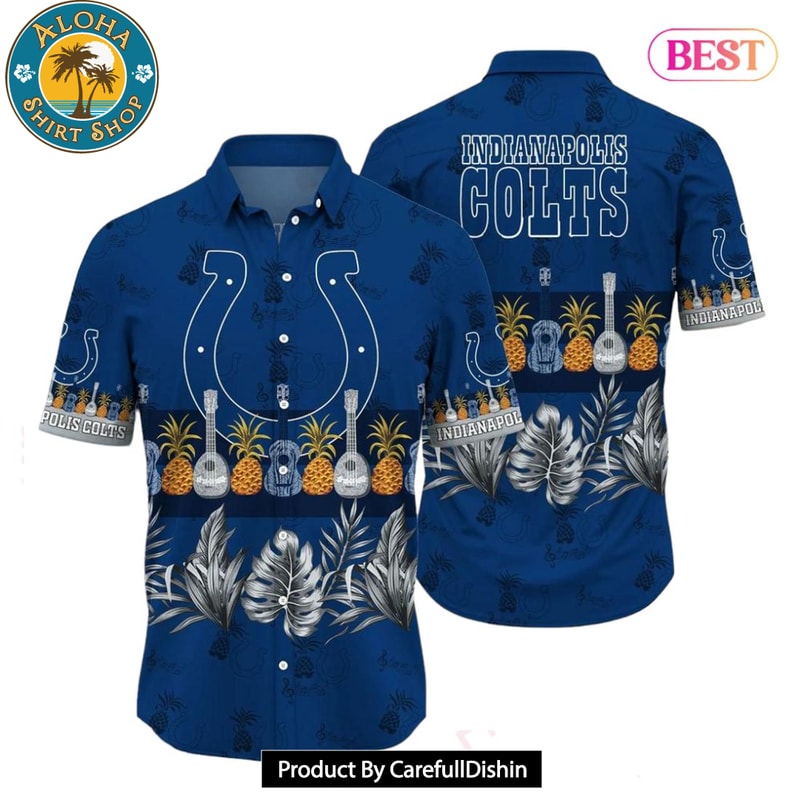 Indianapolis Colts NFL Hawaiian Shirt Tropical Pattern Graphic Trends Summer Gift For Fan NFL.jpg