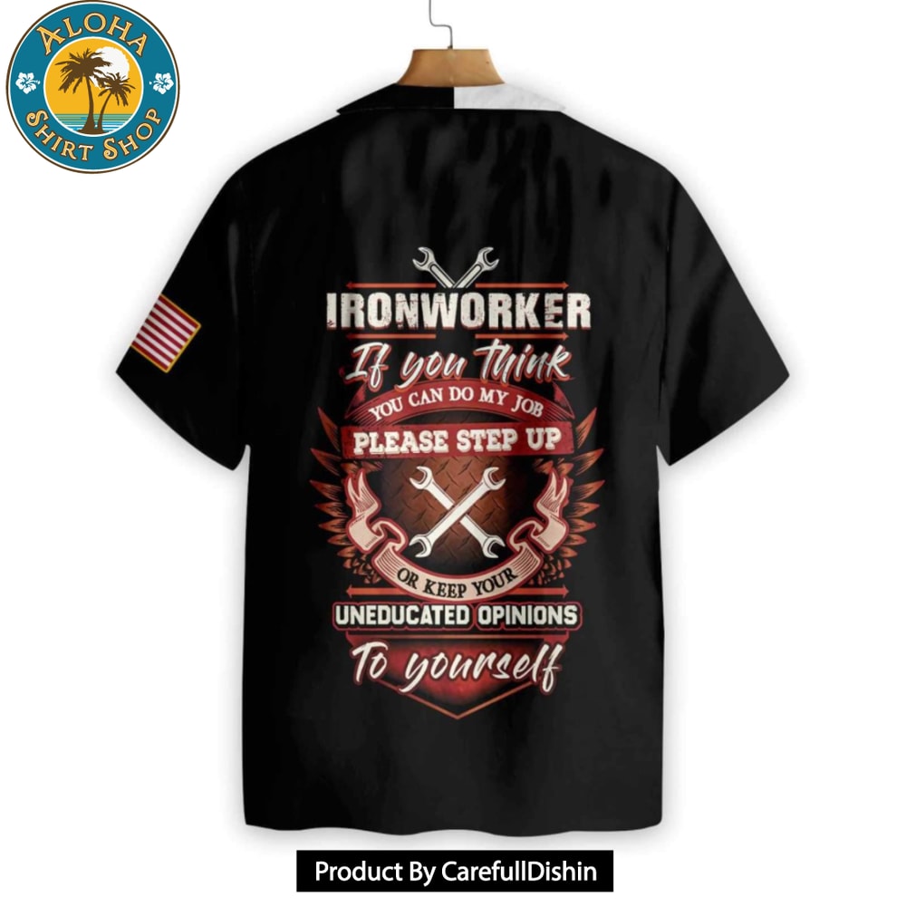 Ironworker Proud Skull Hawaiian Shirt.jpg