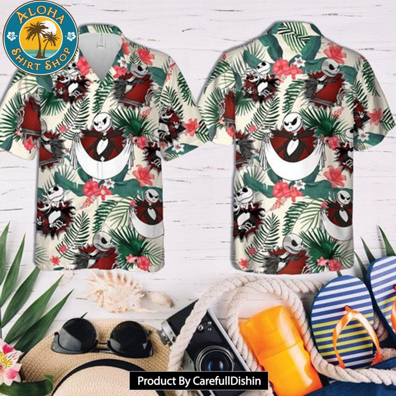 Jack Skellington Emotion Tropical Hawaiian Shirt.jpg