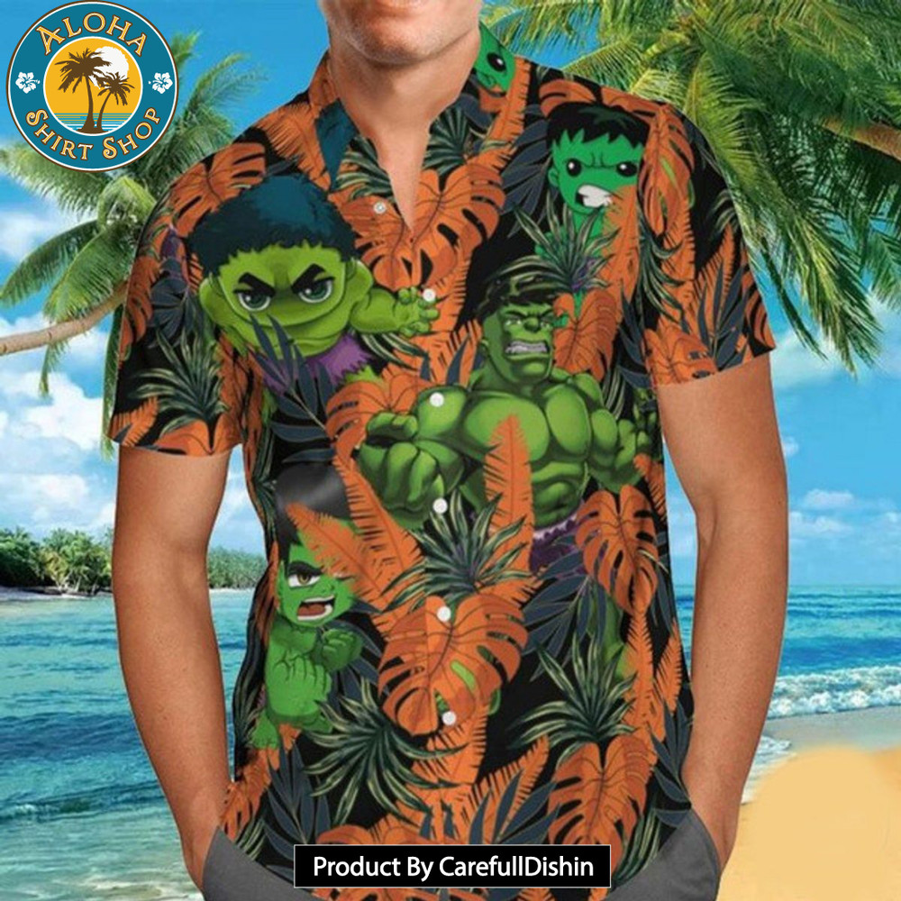 Marvel Comics Hulk, Chibi Hulk Hawaiian Shirt.jpg