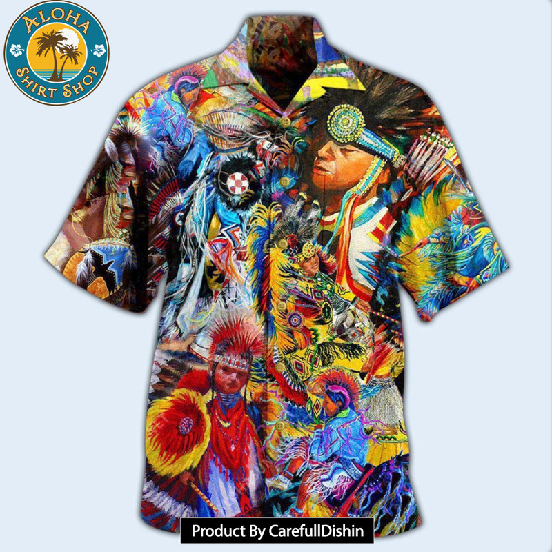 Native American Pow Wow Dancing Edition Hawaiian Shirt.jpg