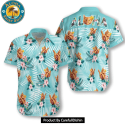 new cat aloha hawaiian shirt