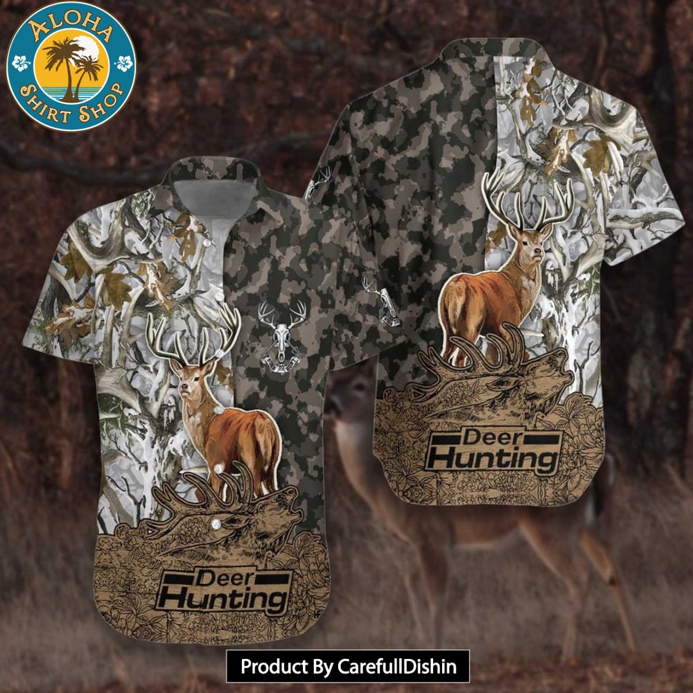 NEW Deer Camouflage Bow Hunting Archery Hawaiian Shirt.jpg