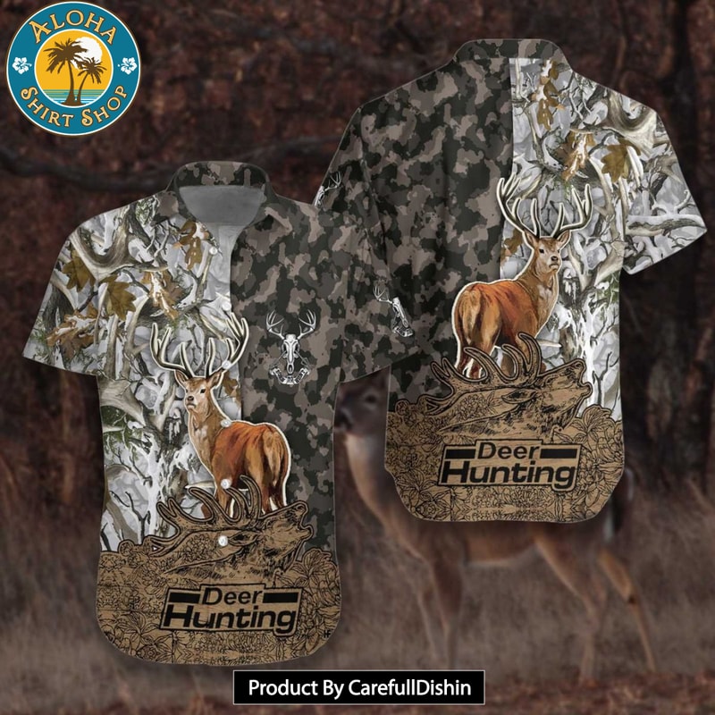 NEW Deer Camouflage Bow Hunting Archery Hawaiian Shirt.jpg