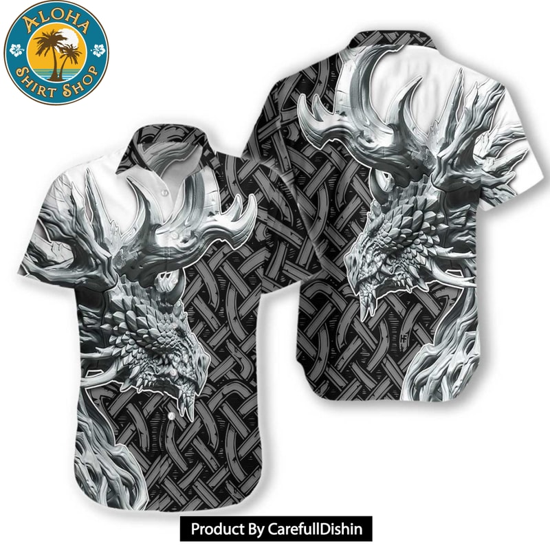 NEW Dragon Celtic Art 3d Hawaiian Shirt.jpg