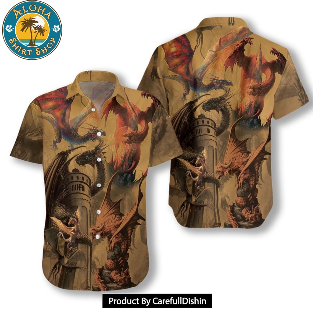 NEW Dragon On The Castle Hawaiian Shirt.jpg