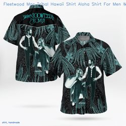 fleetwood mac tribal hawaii shirt aloha shirt for men womenb