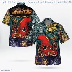 red hot chili peppers octopus tribal tropical tropical shirt a, 28