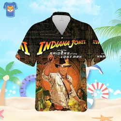 1981 indiana jones and the raiders hawaiian shirt