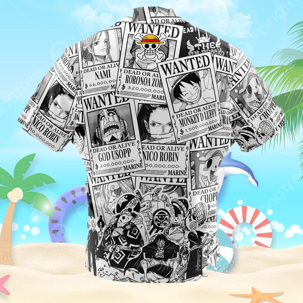 Aloha Strawhat One Piece Button Up Hawaiian Shirt.jpg