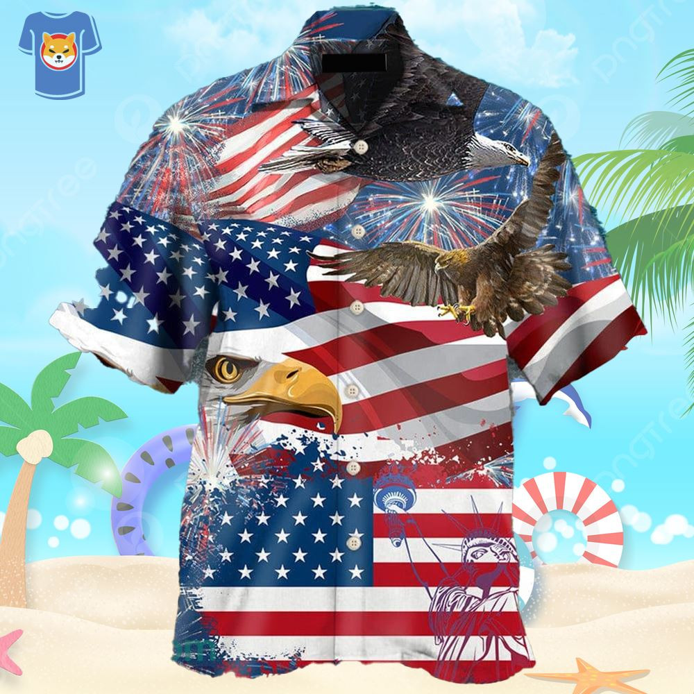 America 4th Of July America Eagle Freedom Hawaiian Shirt For Men And Women.jpg