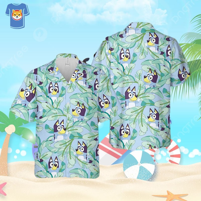 Bluey Birthday Party Shirt Summer Gift Hawaiian Shirt.jpg