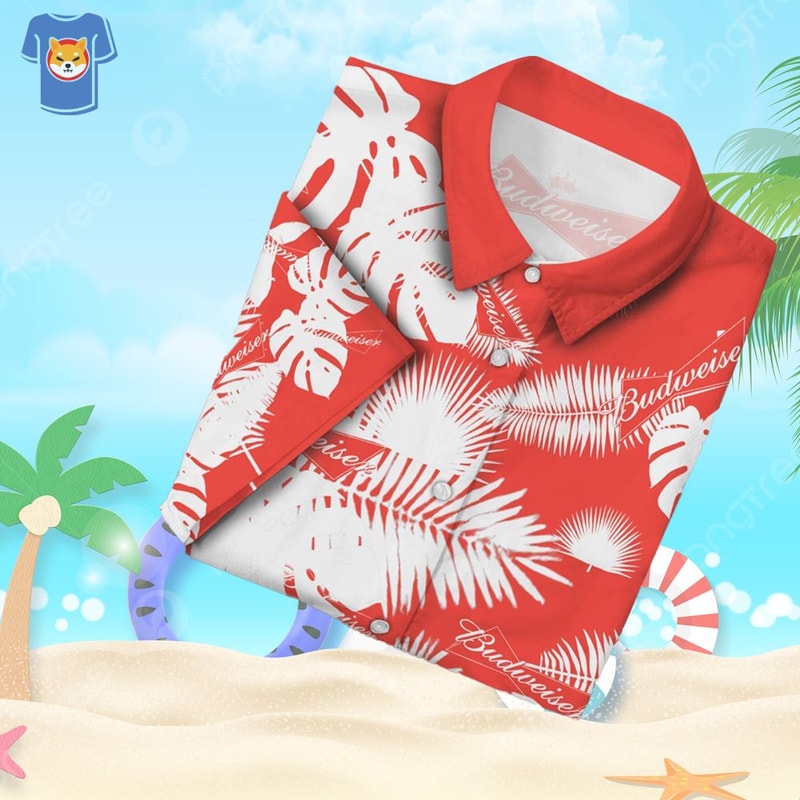 Budweiser Beach Shirt Men And Women Gift Hawaiian Shirt.jpg