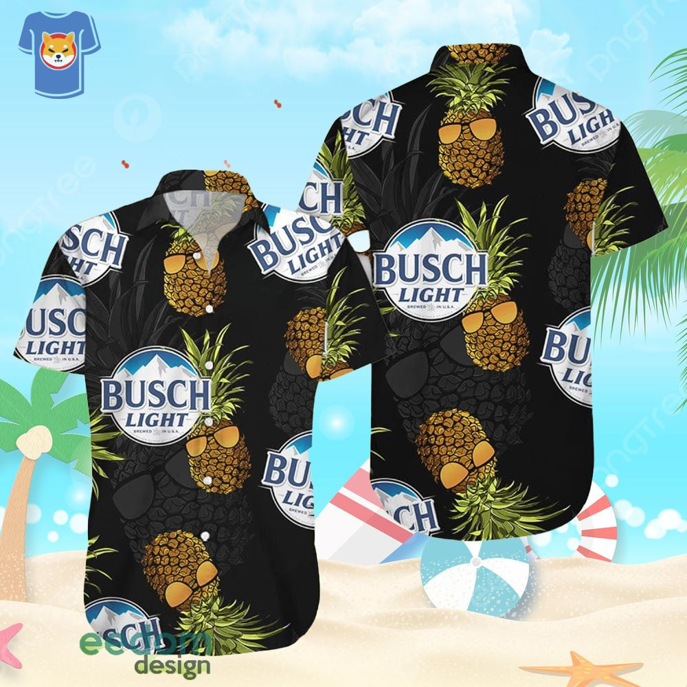 Busch Light Pineapple Hawaiian Shirt Best Summer Gift For Fans.jpg
