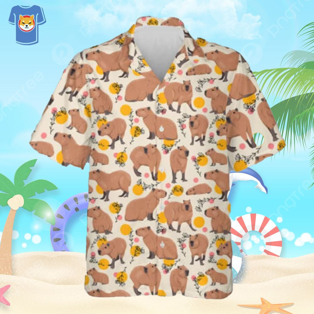 Capybara Summer Aloha Beach Hawaiian Shirt.jpg