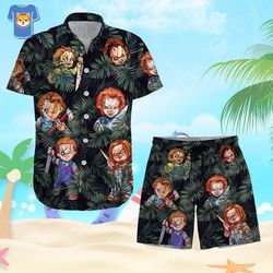 chucky shirt chucky summer hawaiian shirt and short for men and women