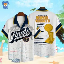 denver nuggets nba champions 3d print hawaiian shirt