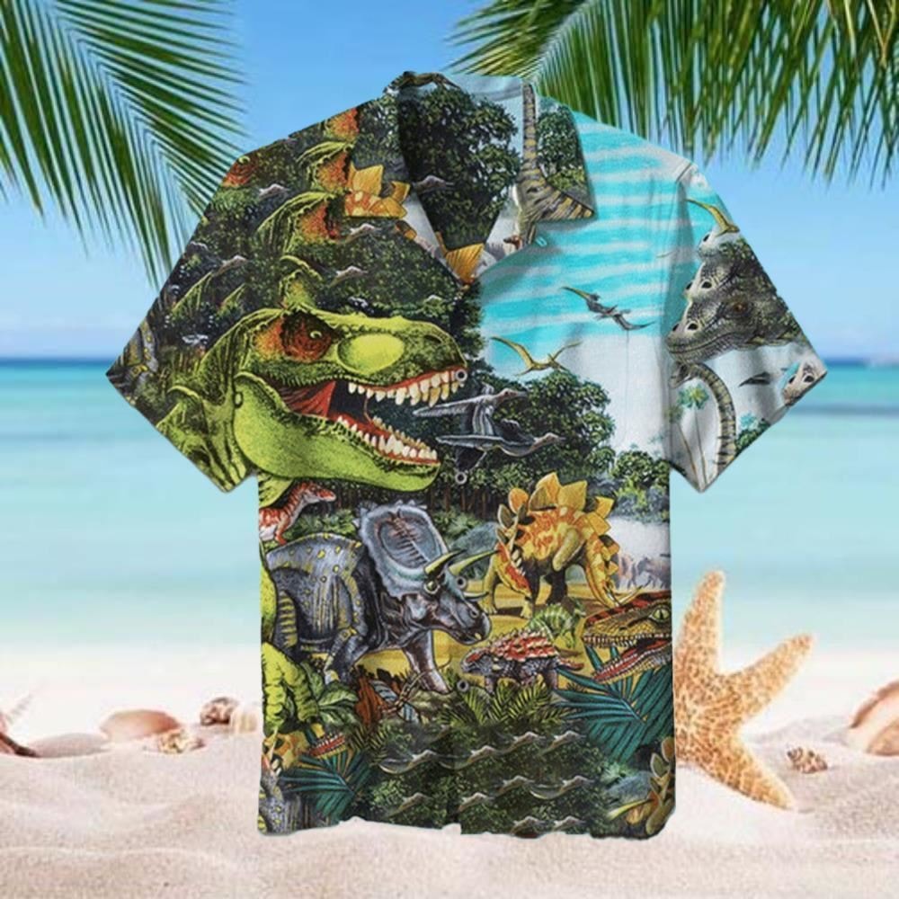Dinosaur Jurassic Park Hawaiian Shirt Unisex Dinosaur Lover.jpg