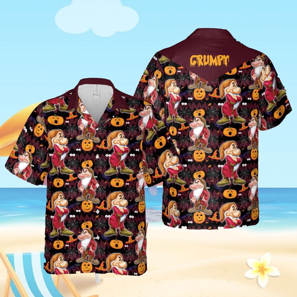 Grumpy Dwarf Pumpkins Halloween Vibes Hawaiian Shirt.jpg