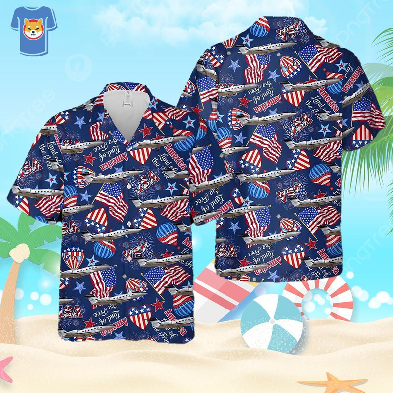 Gulfstream G500 4th Of July Design 1 Hawaiian Shirt For Men And Women.jpg