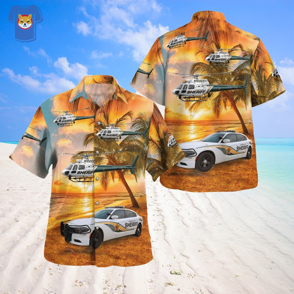 Hillsborough County Sheriff Dodge Charger Airbus H125 Hawaiian Shirt.jpg