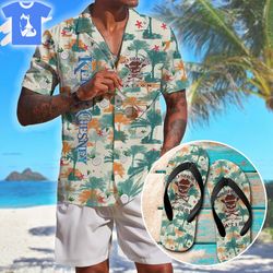 kenny chesney no shoes nation combo hawaiian shirt and flip flop