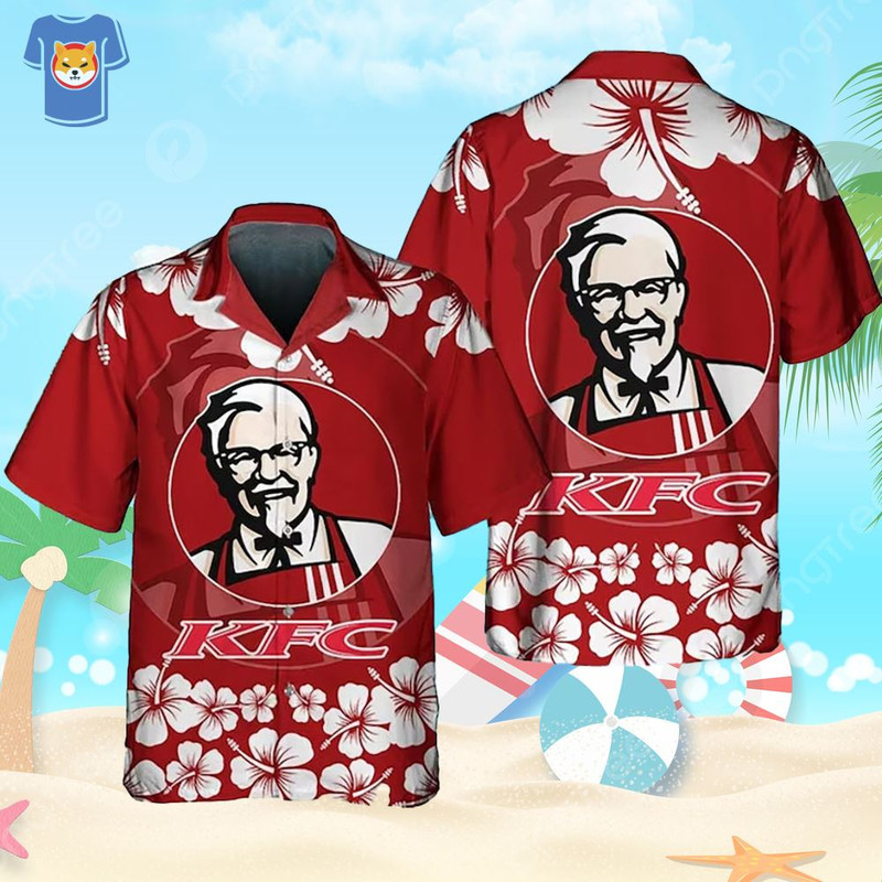 Kfc Food Tropical Flower Aloha Hawaiian Shirts.jpg