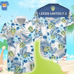 leeds united football club aloha beach gift hawaiian shirt for men and women