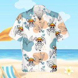 luffy one piece hawaiian shirt
