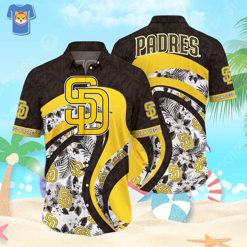 Mlb San Diego Padres Hawaiian Shirt Tropical Flower Pattern Hockey Fan Gift.jpg