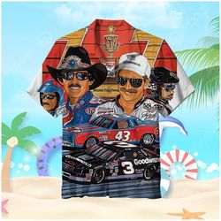 nascar race cars hawaiian shirt