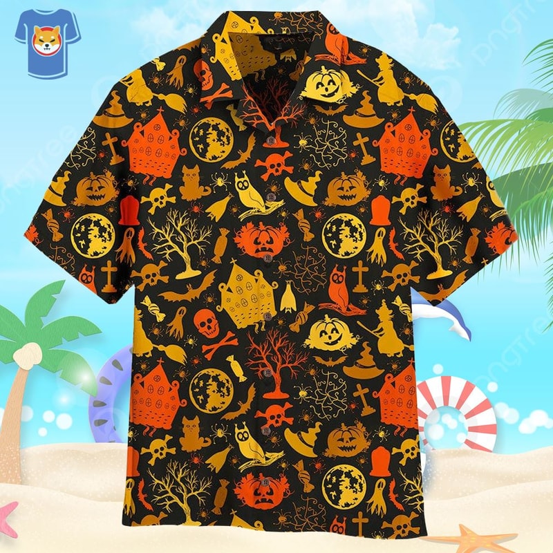 Old Vintage Halloween Party Hawaiian Shirt.jpg