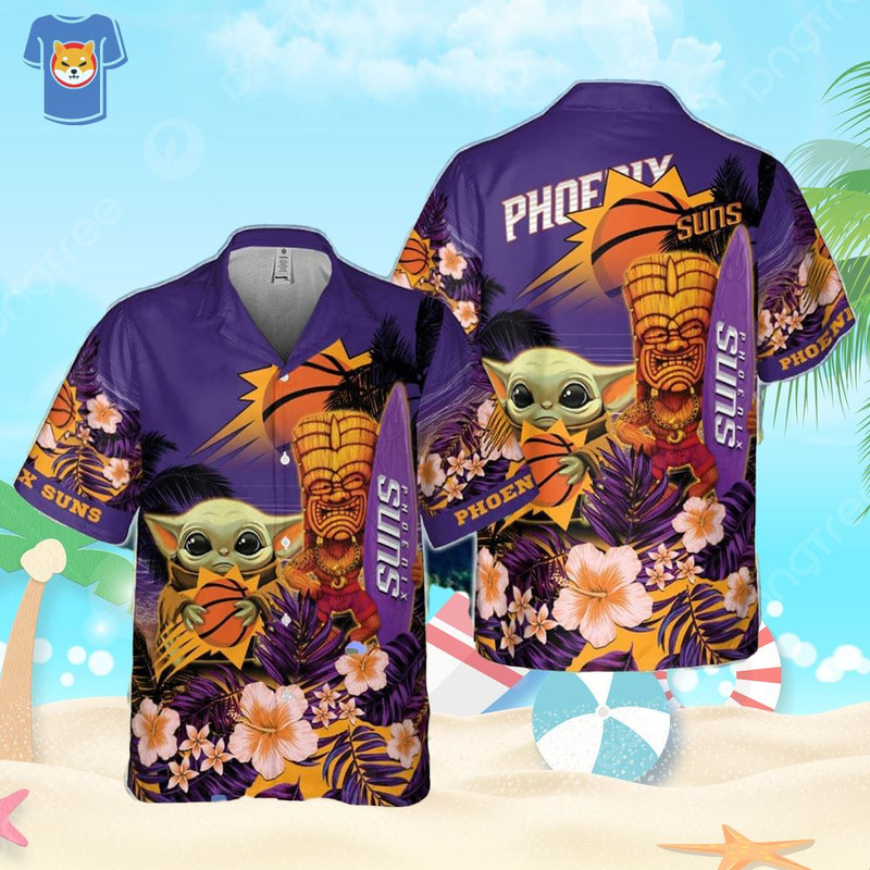Phoenix Suns Baby Yoda National Basketball Association 2023 Hawaiian Shirt.jpg