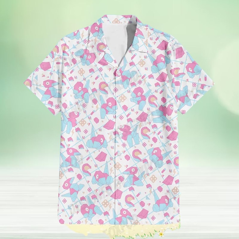 Porygon Pokemon Hawaiian Shirt.jpg