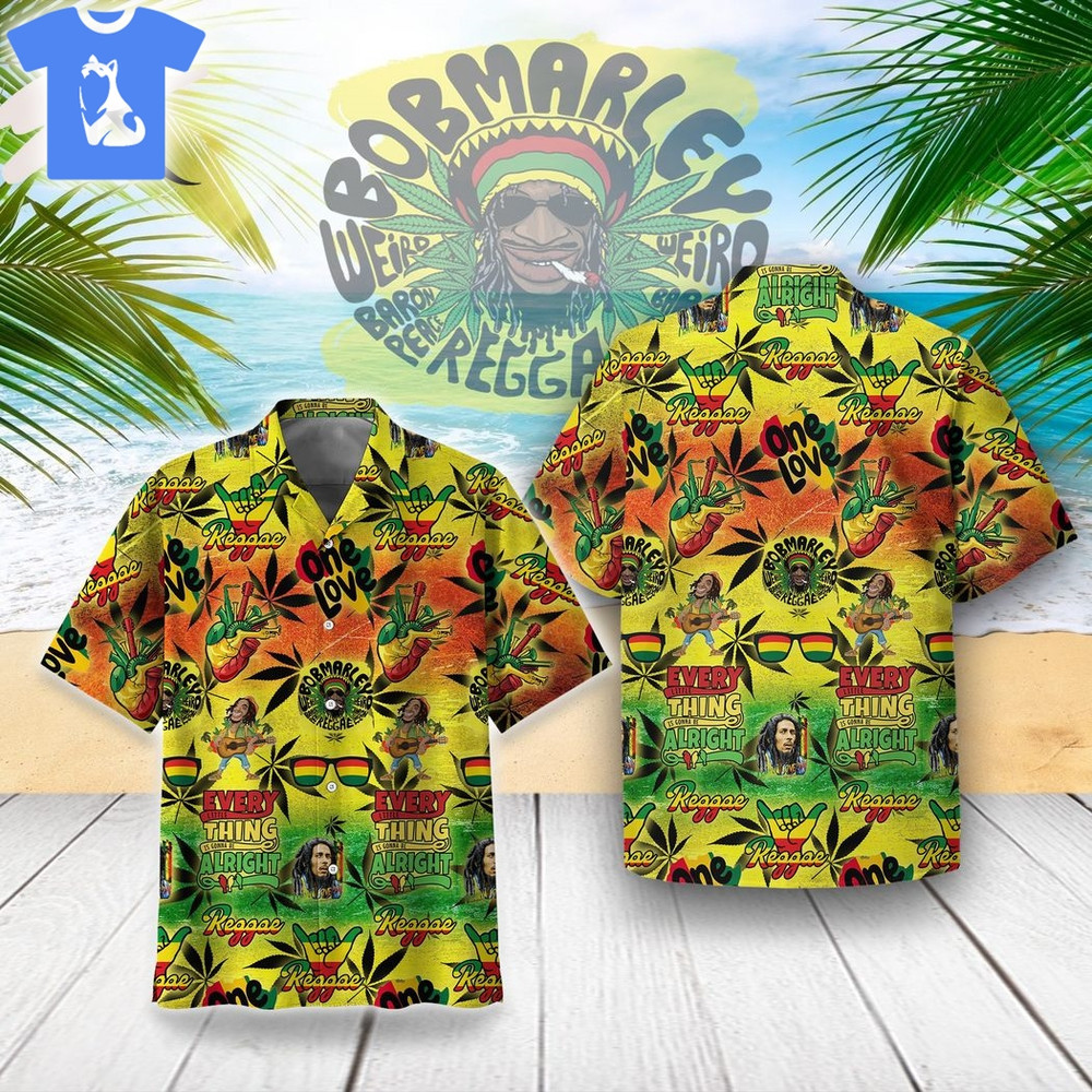 Premium Bob Marley The King Of Reggae Hawaiian Shirt.jpg