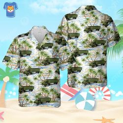 red ball express tractor trailer us army hawaiian shirt for men and women