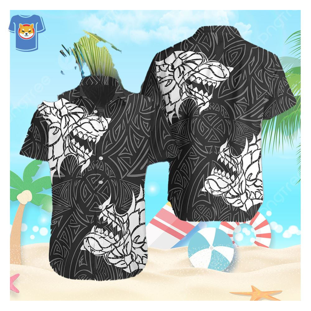 Viking Winter Wolf Rune Hawaiian Shirt New Gift For Men And Women.jpg