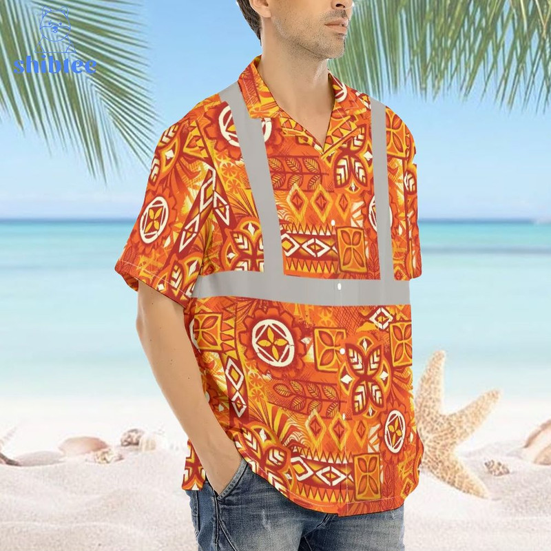 Vintage Orange Hi Vis Aloha Shirt.jpg