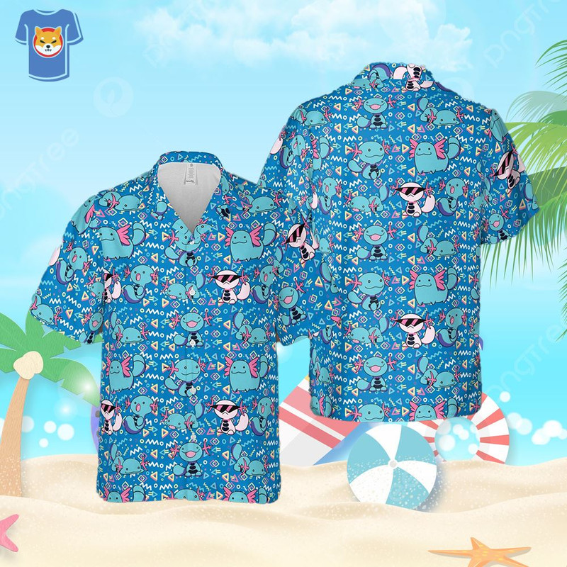 Wooper Pokemon Shirt Summer Gift Hawaiian Shirt Wooper Button Up Shirt.jpg