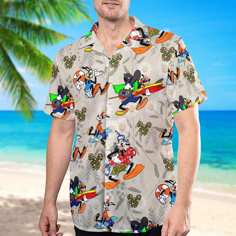 Animated Silly Dog 3D All Over Printed Hawaiian Shirt, Dog Surfing Shirt, Summer Vacation Shirt, Cute Dog Beach Shirt, Hawaii Shirt.jpg