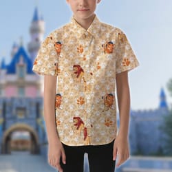 cute baby lion and friends hawaii shirt, lion prince hawaiian shirt, 48