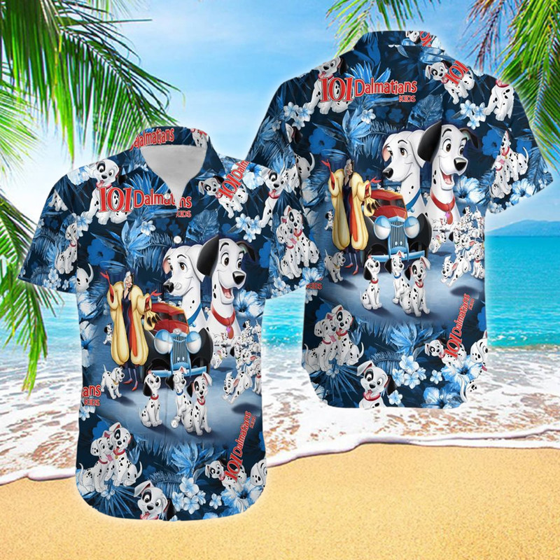 Dalmatian Movie Hawaii Beach Shirt, Dalmatian Movie Button Up Shirt Holiday, Dog Hawaiian Shirt Gift, Dalmatian 3D All Over Print Shirt.jpg
