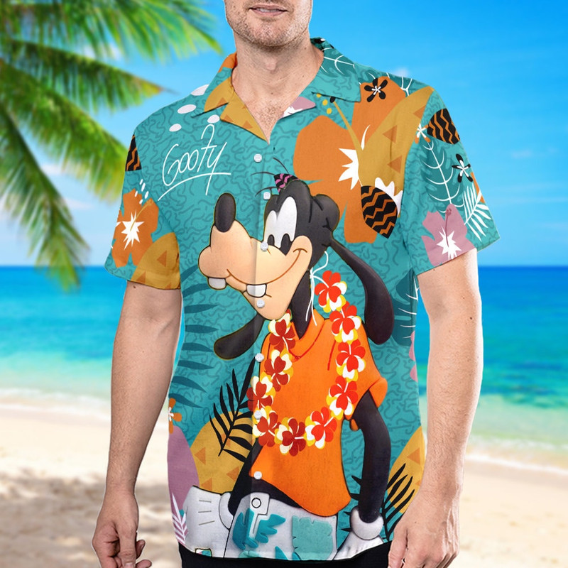Dog Hawaii Beach Shirt, Dog Movie Button Up Shirt Holiday, Dog Hawaiian Shirt, Dog Shirt Gift, Cartoon Movie 3D All Over Print Shirt.jpg