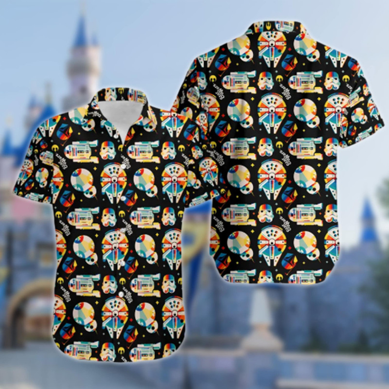 Funny Characters Hawaii Beach Shirt, Universe Movie Button Up Shirt, Galaxy Hawaiian Shirt, Funny Shirt Gift, Funny 3D All Over Print Shirt.jpg